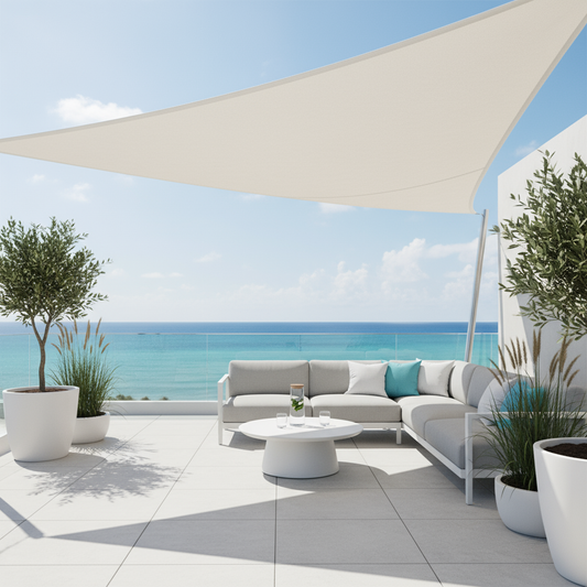 TriBlocker waterdicht driehoekig zonnescherm – UV-bescherming