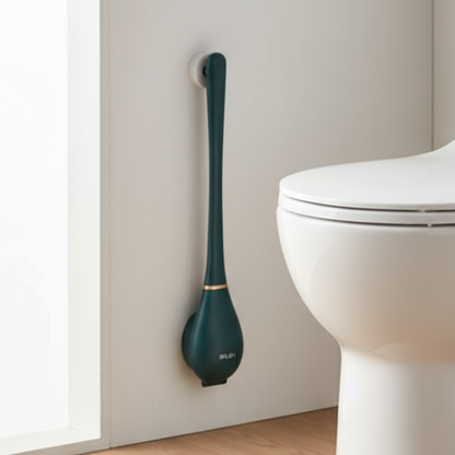 CleanSweep | Siliconen toiletborstel met wandhouder