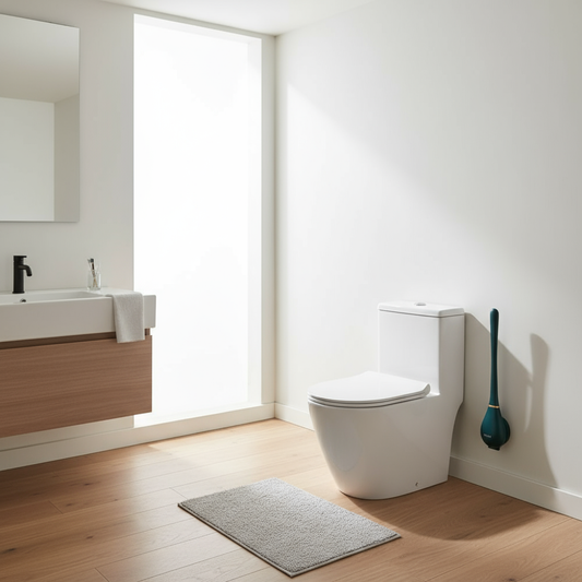 CleanSweep | Siliconen toiletborstel met wandhouder