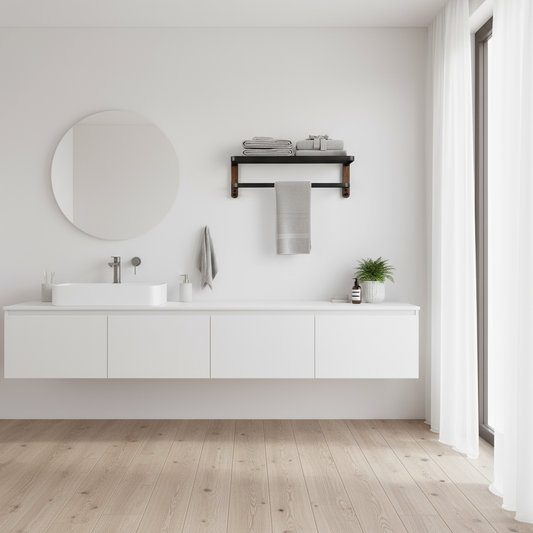 Handdoekhouder Zonder Boren | Moderne Wandhouder voor Badkamer