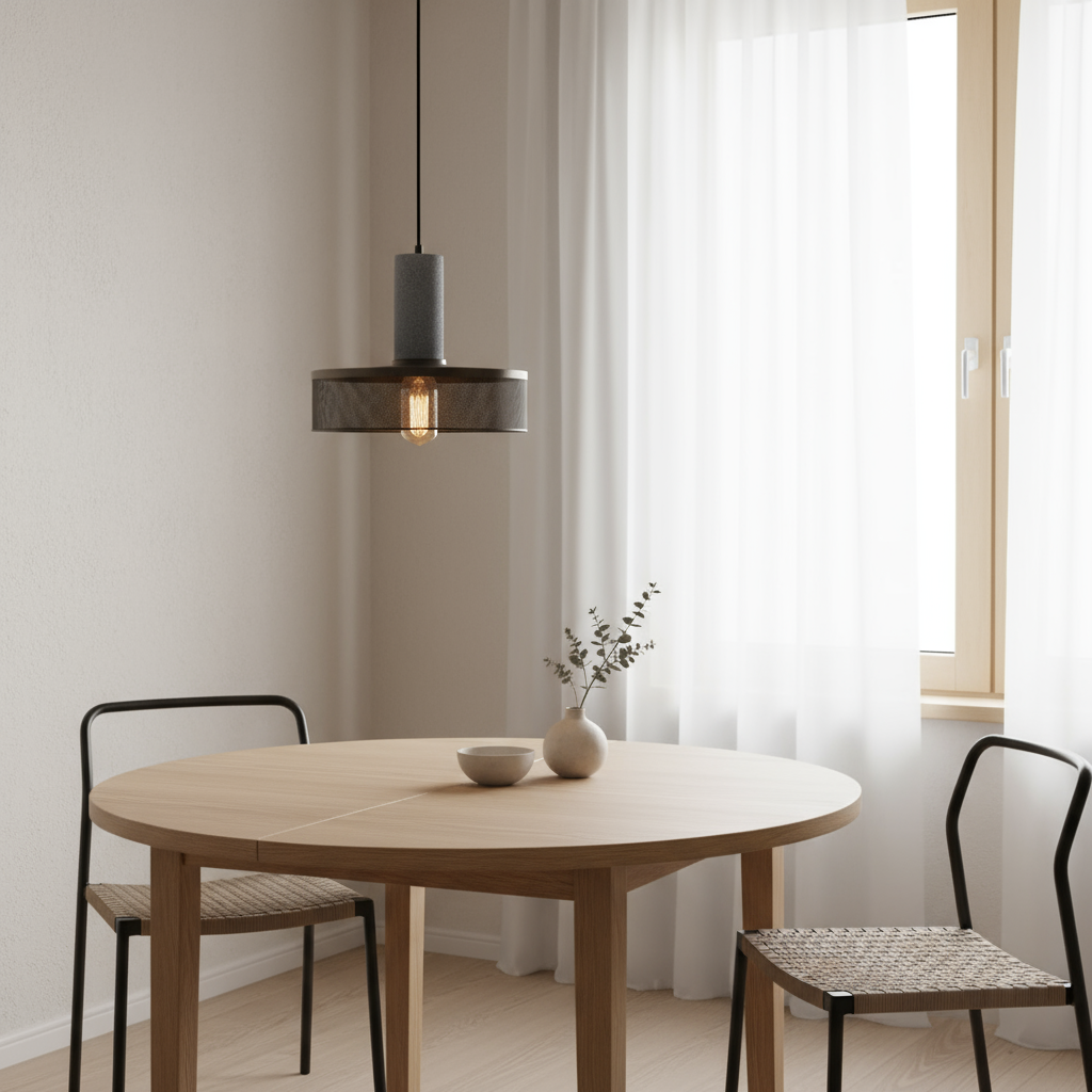 Betono_C | Industriële LED-hanglamp – Beton & IJzer