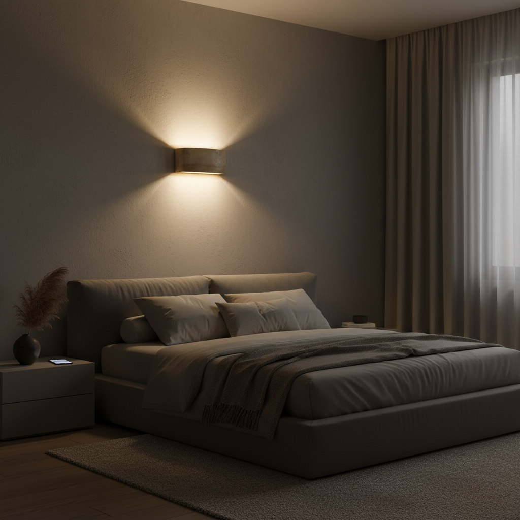 Travertin Stein | Wandlampe IP65