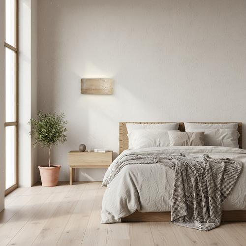 Travertin Stein | Wandlampe IP65