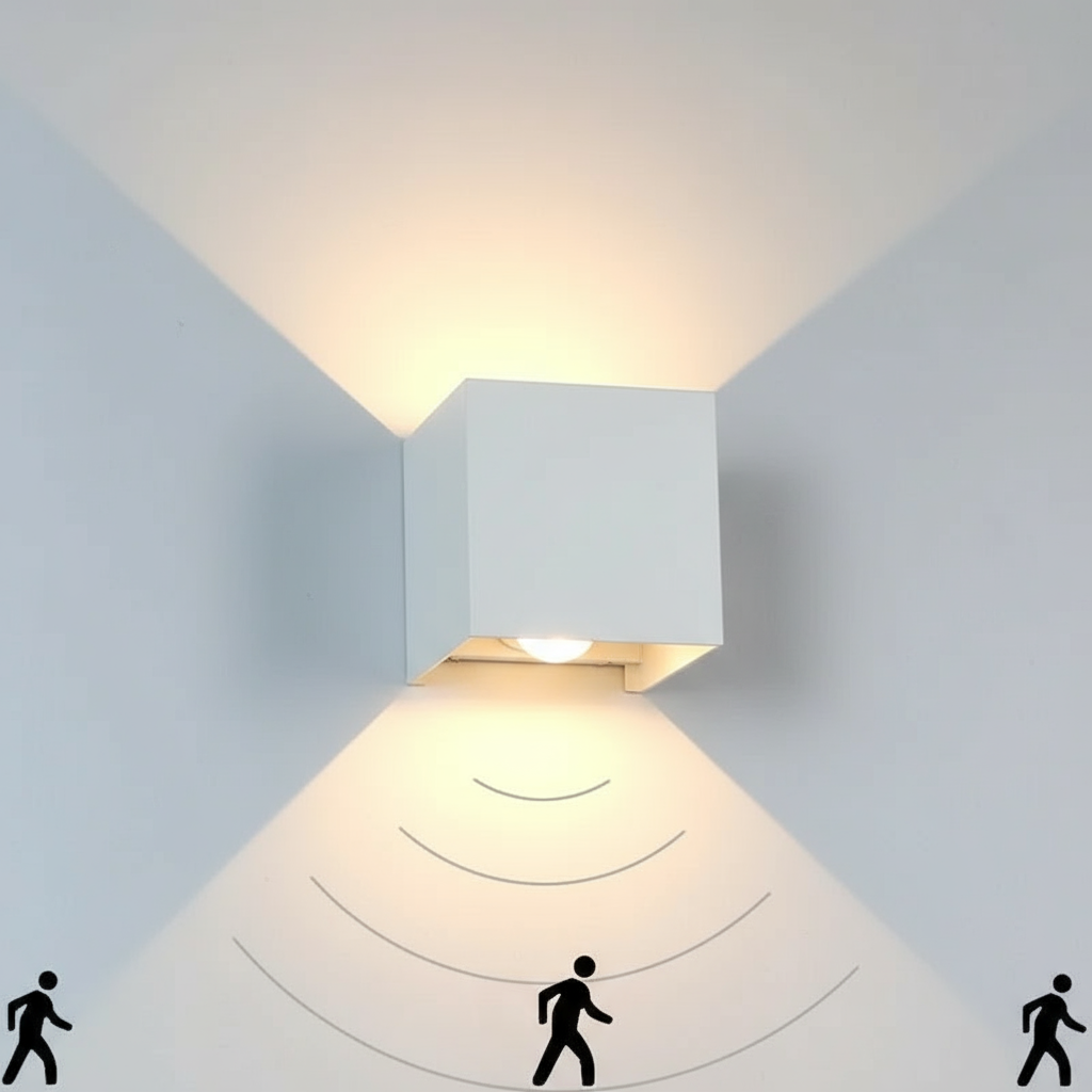 Außenlampe Mit Sensor 12W IP65 | Moderne Außenbeleuchtung Garten