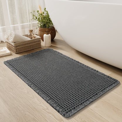 AbsorbEase | Ultra-absorbierende Badematte mit Fransen 9