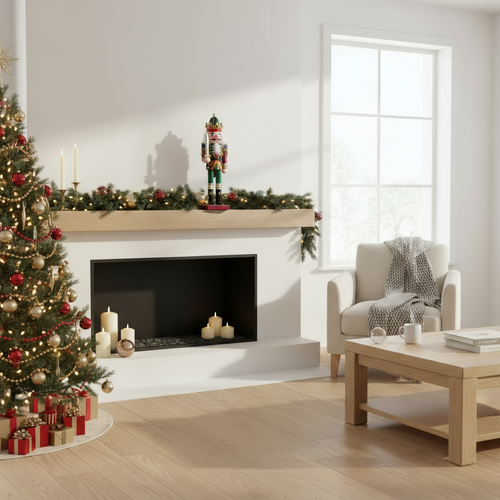 Nussknackerfigur | Klassische Weihnachtsdekoration aus Harz