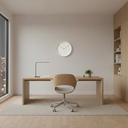 Circ O'Clock – Modern Wall Clock Black with Silent Movement