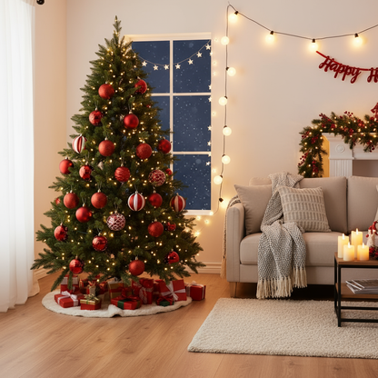 Luxuriöse Weihnachtskugeln Set | Kunstvolle Weihnachtsbaumkugeln