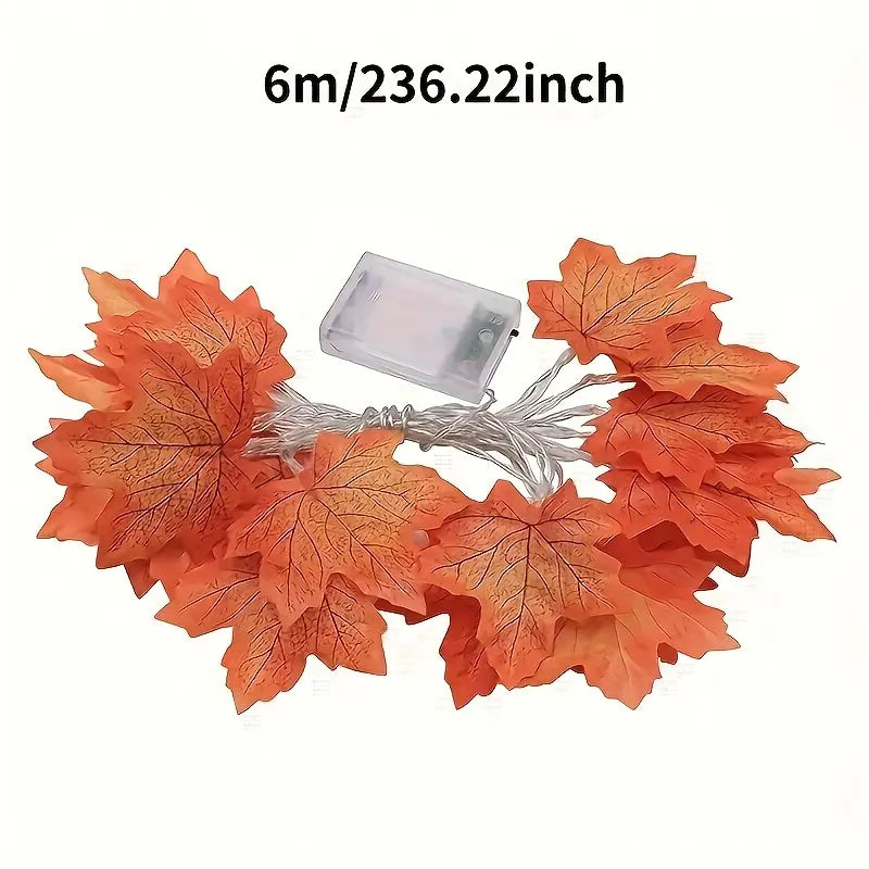 Ahornblatt LED Lichterkette | Herbstliche Dekoration 5