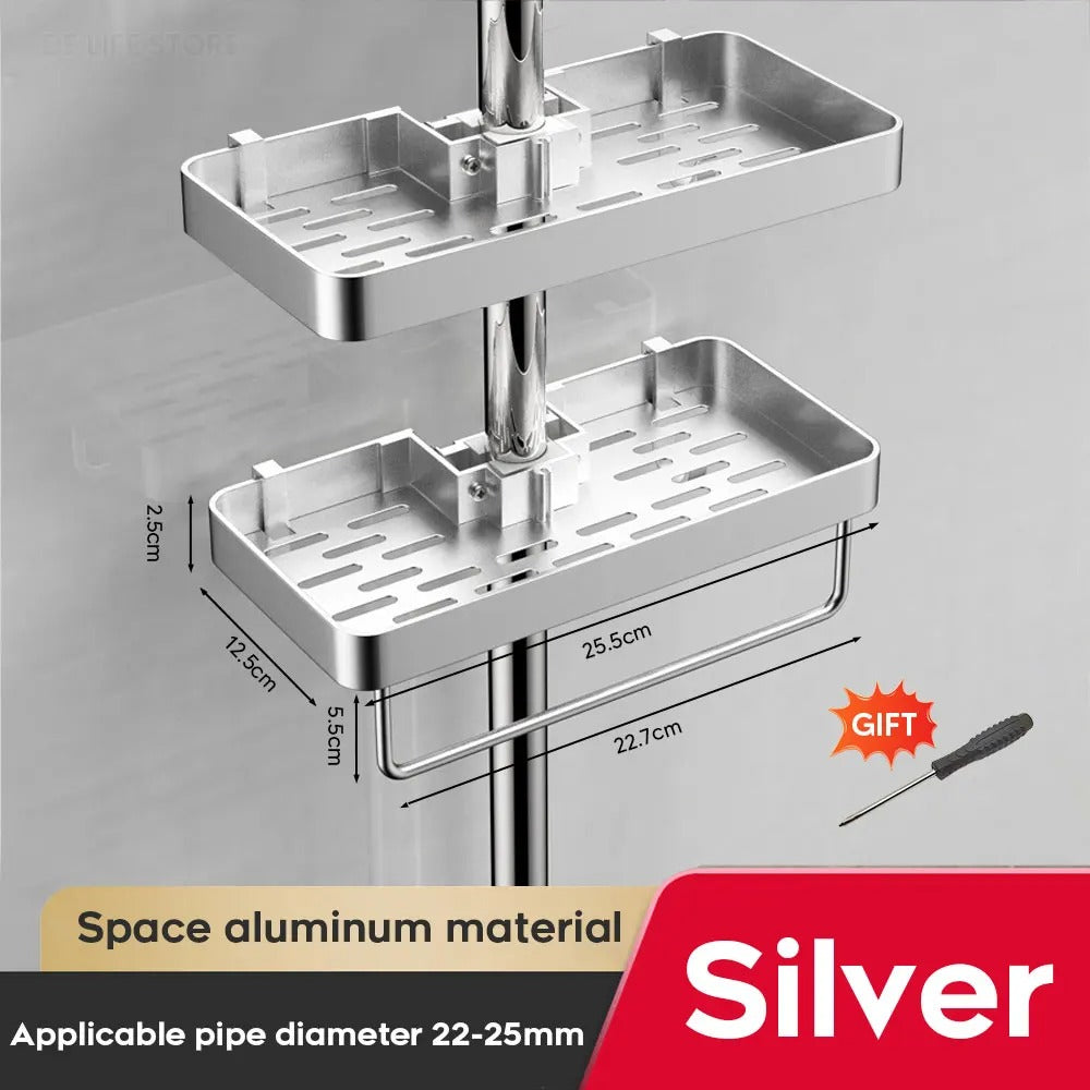 Aluminium Duschregal Ohne Bohren | Praktische Duschablage 3