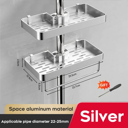Aluminium Duschregal Ohne Bohren | Praktische Duschablage 3