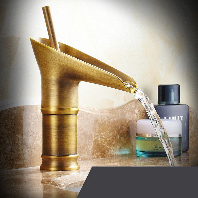 Antiker Wasserfall | Badezimmer Waschbecken Wasserhahn 0