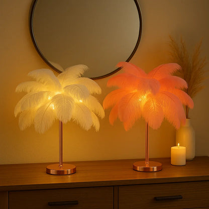 Ätherische Federlampe | Dekorative Tischleuchte 4
