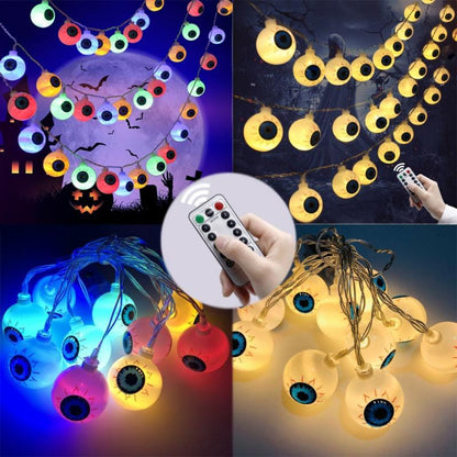 Augapfel LED-Lichtkabel | Halloween Dekoration