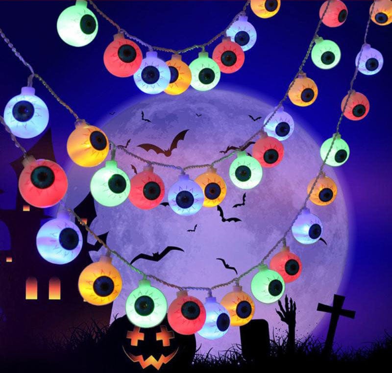 Augapfel LED-Lichtkabel | Halloween Dekoration