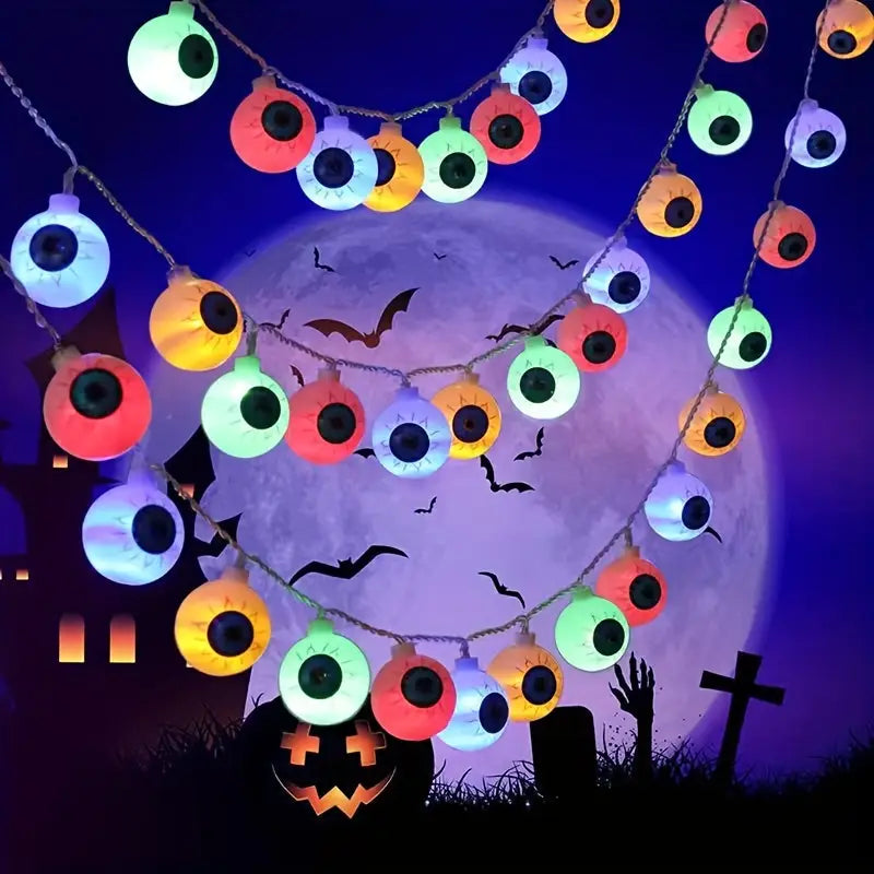 Augen Lichterkette | Halloween Dekoration 5