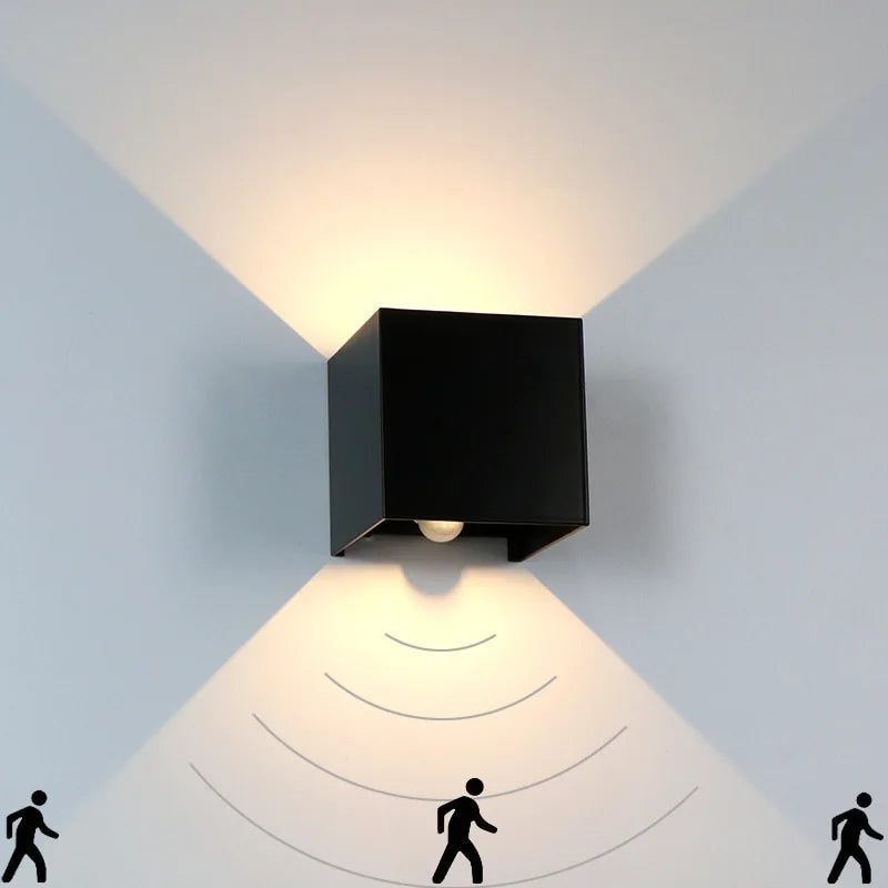 Außenlampe Mit Sensor 12W IP65 | Moderne Außenbeleuchtung Garten 0