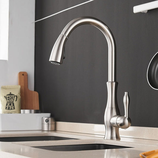Ausziehbare Küchenarmatur Edelstahl | Moderner Wasserhahn 0