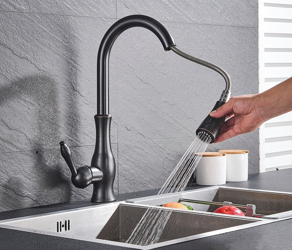 Ausziehbare Küchenarmatur Edelstahl | Moderner Wasserhahn 2