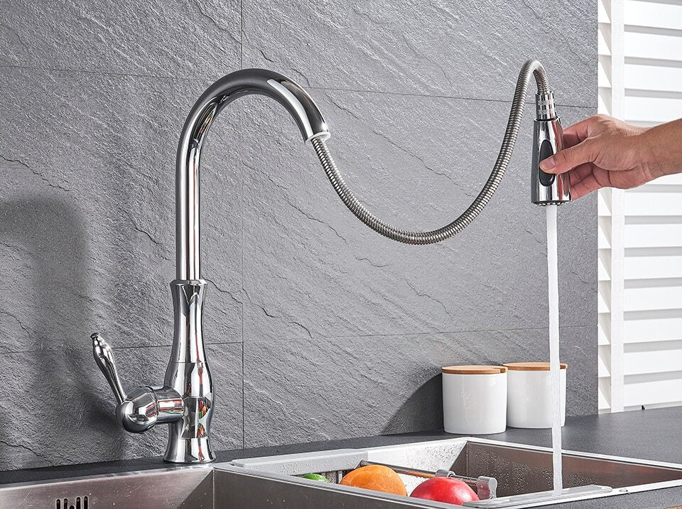 Ausziehbare Küchenarmatur Edelstahl | Moderner Wasserhahn 3