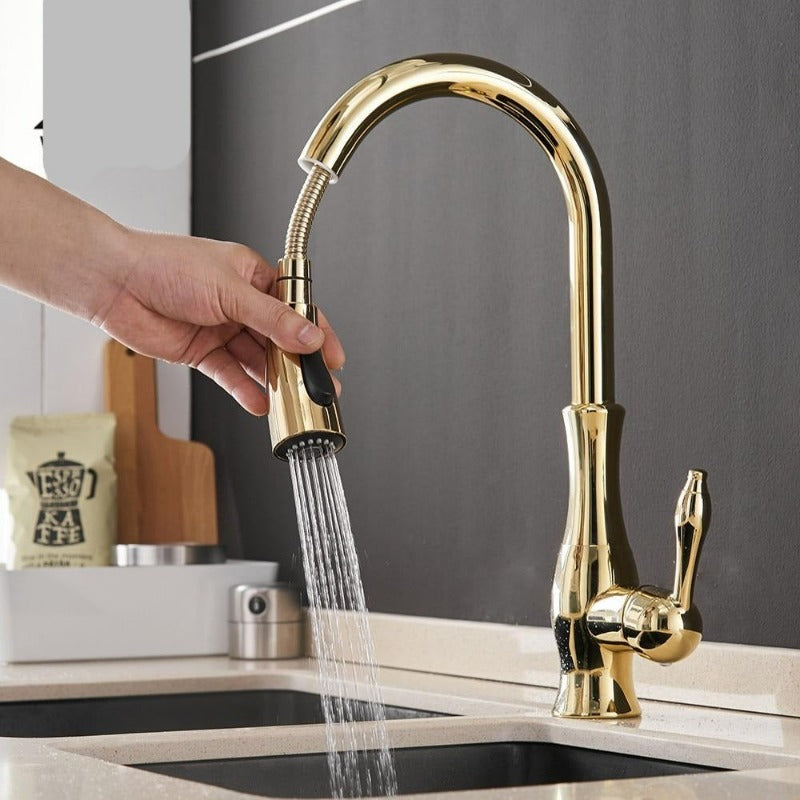 Ausziehbare Küchenarmatur Edelstahl | Moderner Wasserhahn 4