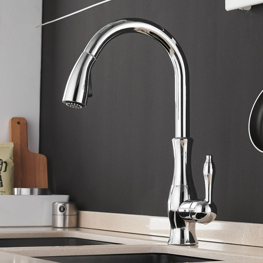Ausziehbare Küchenarmatur Edelstahl | Moderner Wasserhahn 9