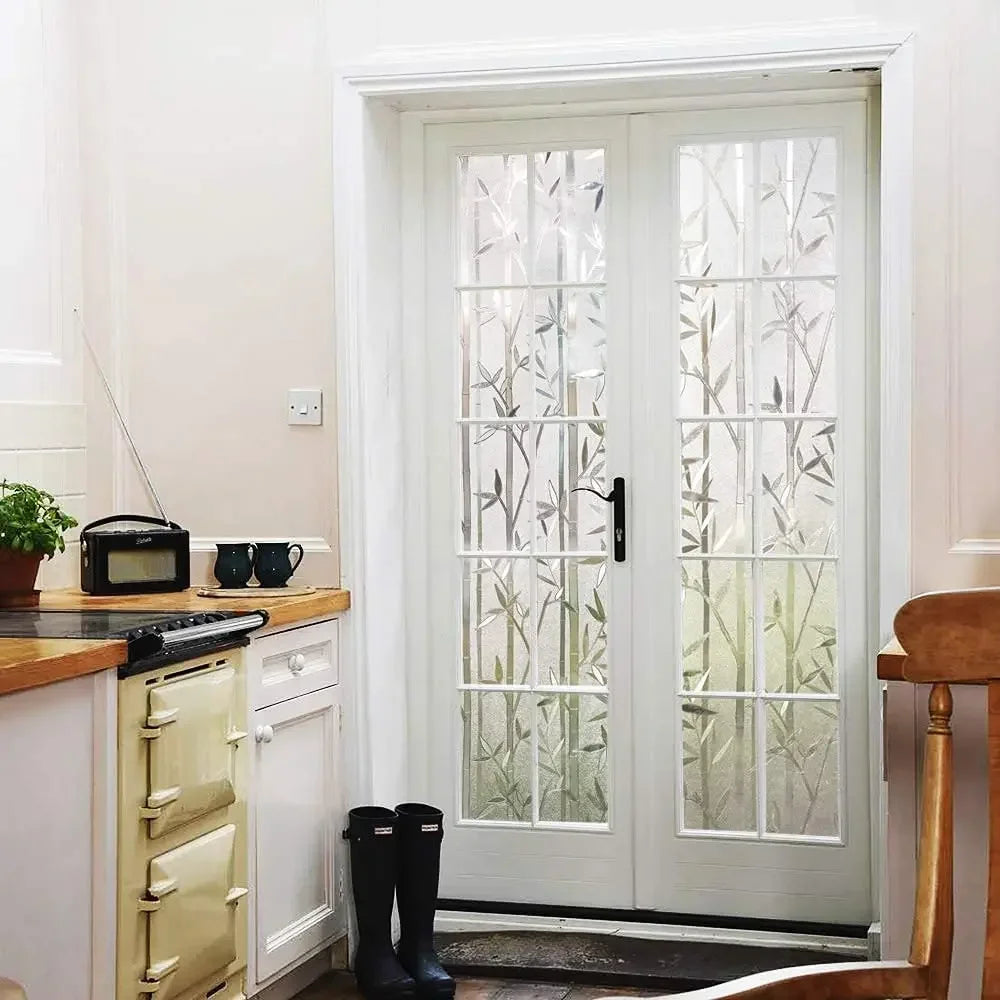 Bambus Fensterfolie | Sichtschutzfolie Blickdicht für Fenster 4