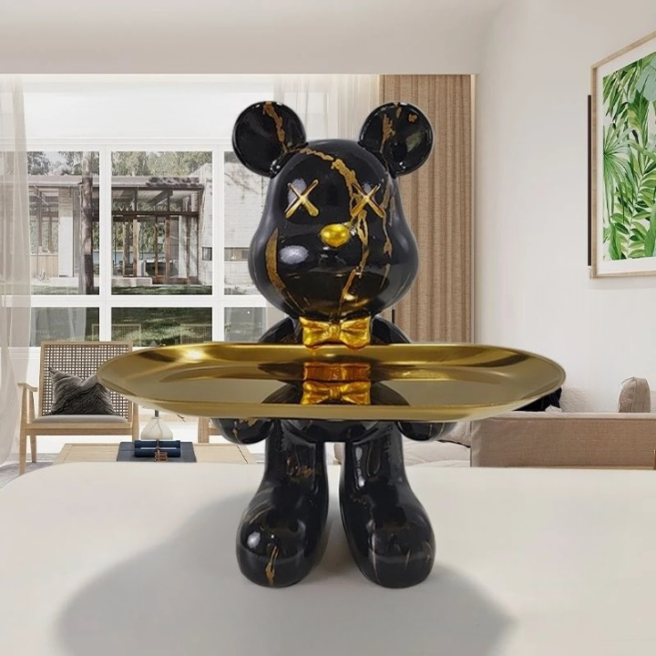 Bärenfigur Mit Schublade | Dekorative Aufbewahrung 20 cm 0