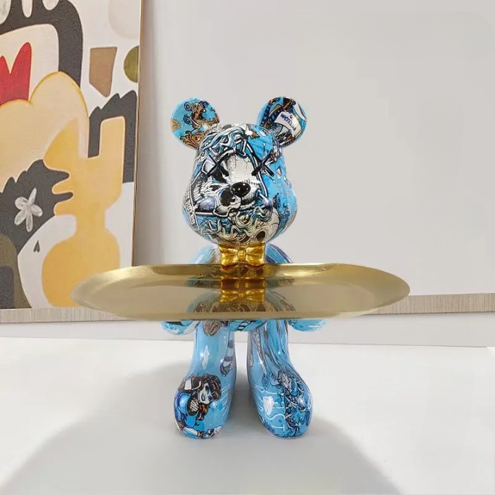 Bärenfigur Mit Schublade | Dekorative Aufbewahrung 20 cm 11
