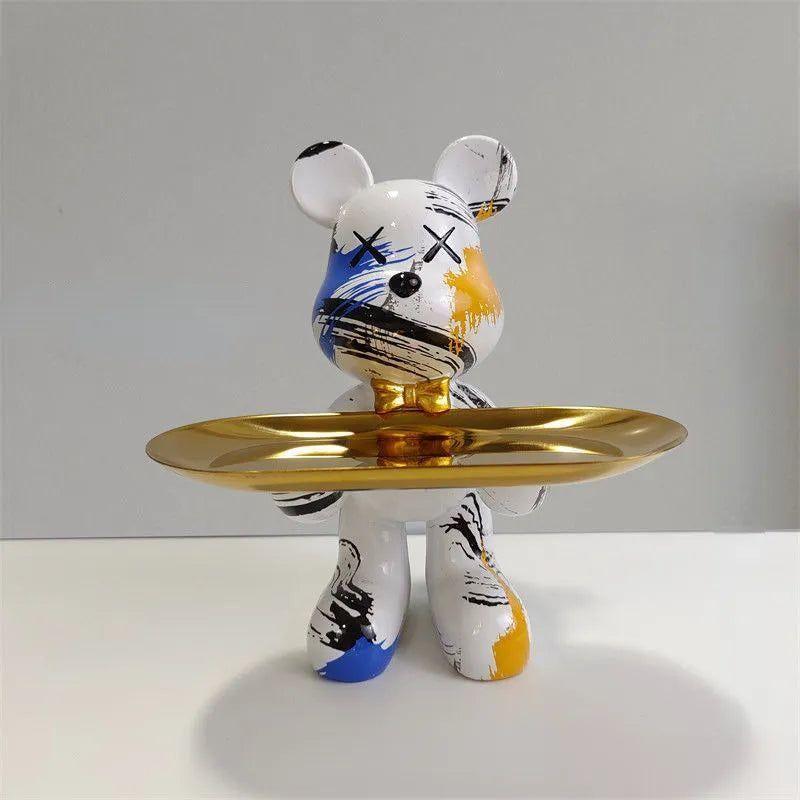 Bärenfigur Mit Schublade | Dekorative Aufbewahrung 20 cm 3