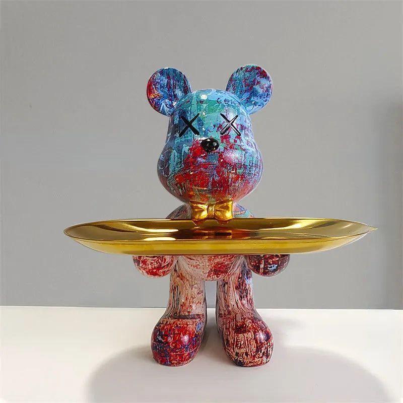 Bärenfigur Mit Schublade | Dekorative Aufbewahrung 20 cm 4