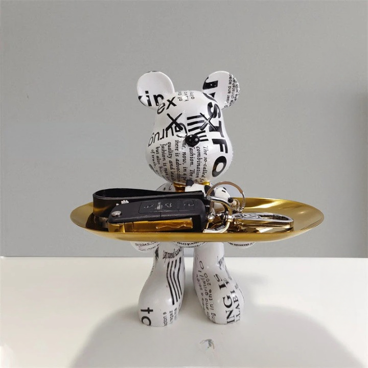 Bärenfigur Mit Schublade | Dekorative Aufbewahrung 20 cm 6