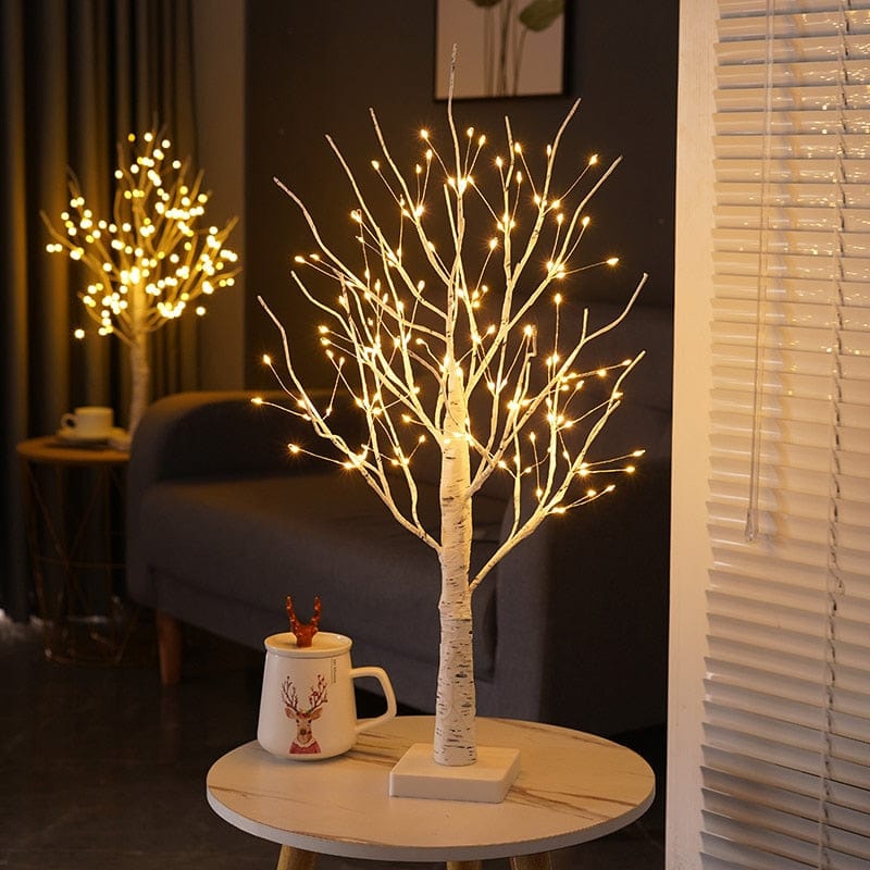 Birkenbaum | Tischlampe mit LED-Beleuchtung 55 cm Warmweiß 2