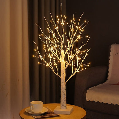 Birkenbaum | Tischlampe mit LED-Beleuchtung 55 cm Warmweiß 4