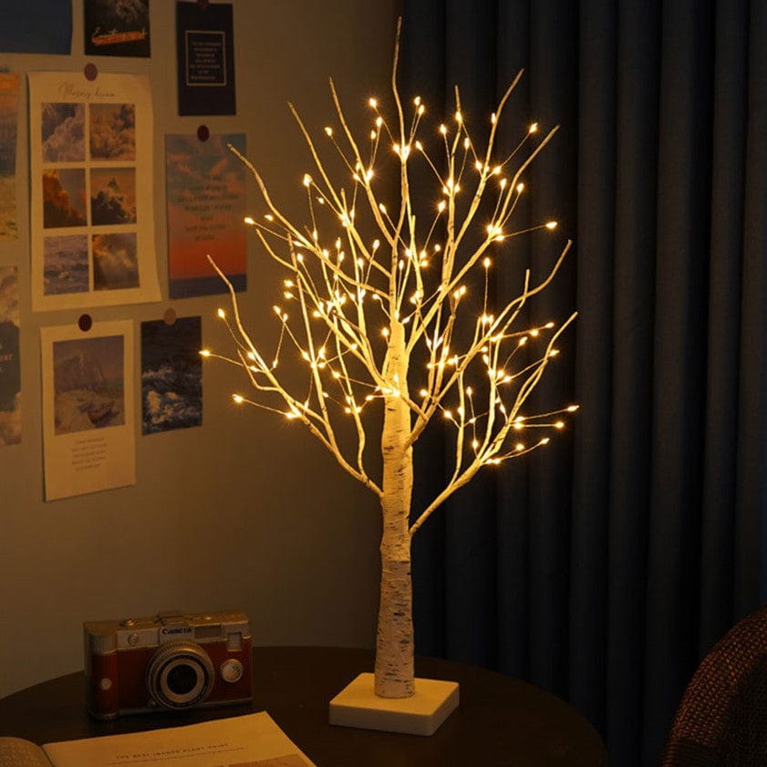 Birkenbaum | Tischlampe mit LED-Beleuchtung 55 cm Warmweiß 5