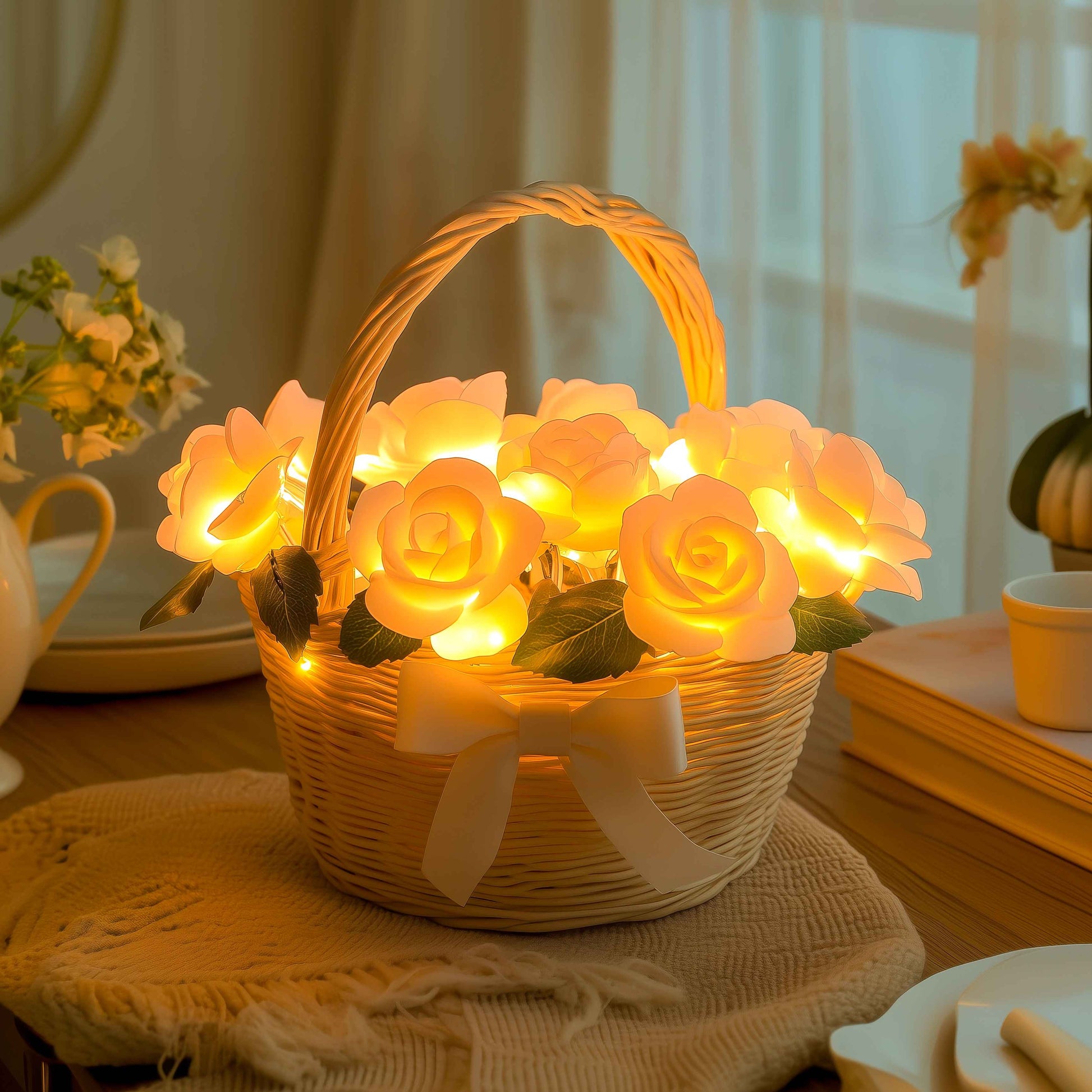 BloomBasket Licht | LED Blumenkorb 1
