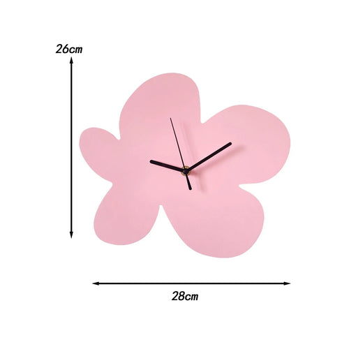 BloomTime | Wanduhr Modern 30 cm Bunt Holz 0
