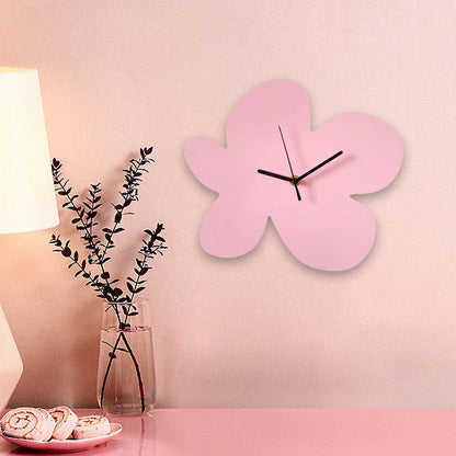 BloomTime | Wanduhr Modern 30 cm Bunt Holz 2