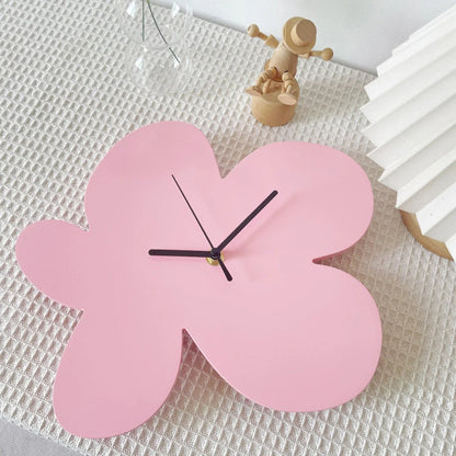 BloomTime | Wanduhr Modern 30 cm Bunt Holz 6