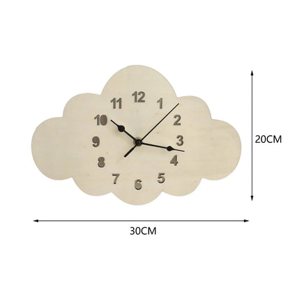 BloomTime | Wanduhr Modern 30 cm Bunt Holz 8