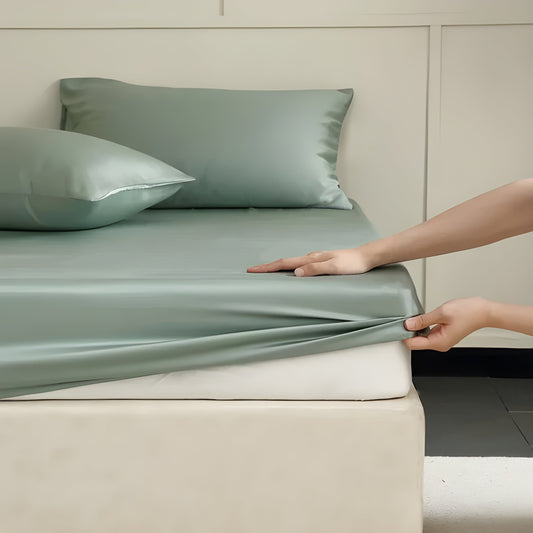 CelesteSilk | Rutschfestes Spannbettlaken 180x200 aus Seide 0