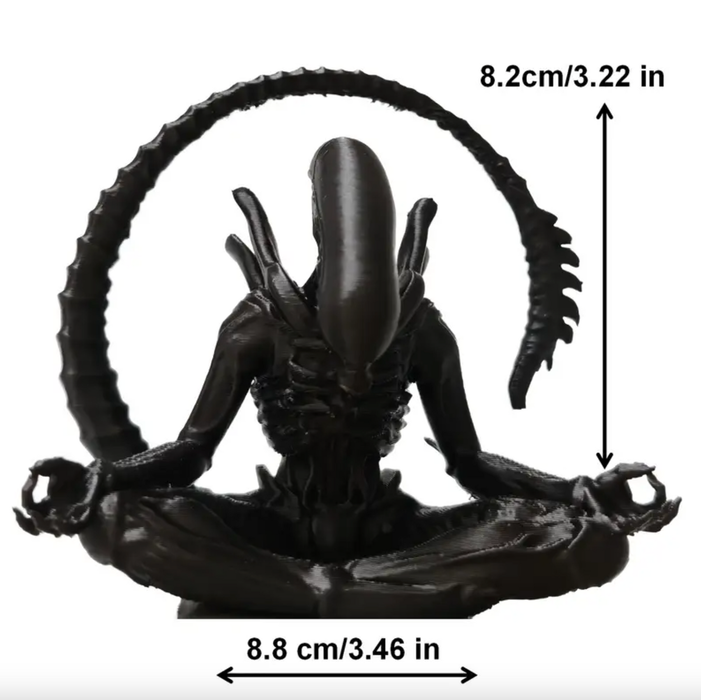 Chillomorph | Meditierende Xenomorph-Figur aus Premium-Harz 1