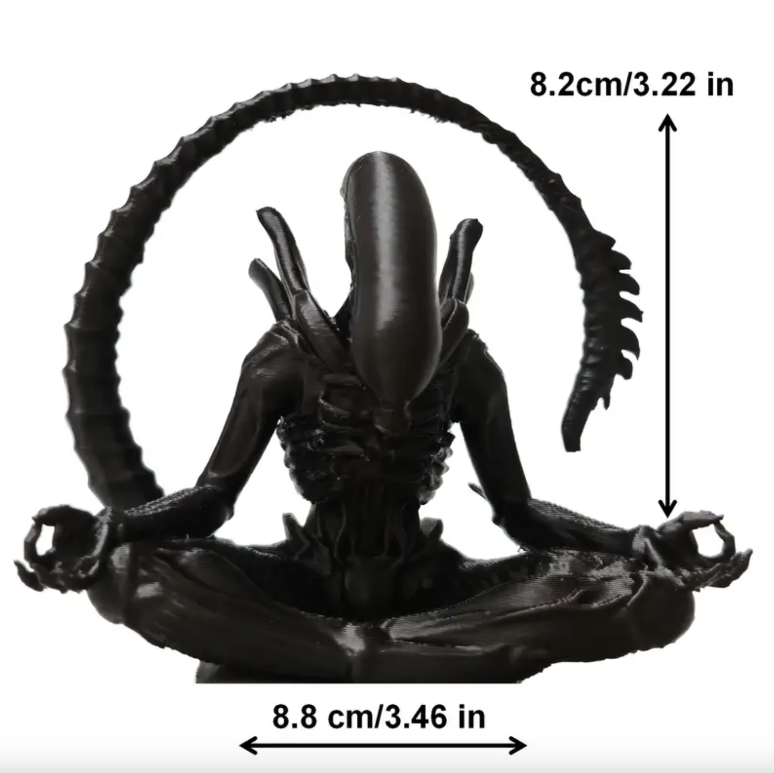 Chillomorph | Meditierende Xenomorph-Figur aus Premium-Harz 1