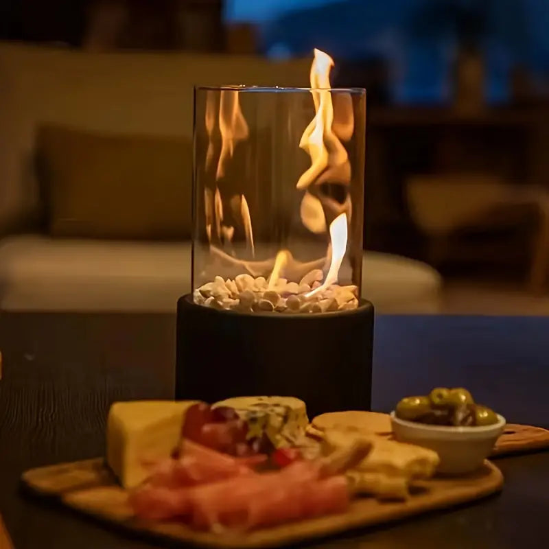 CozyFlame | Tragbare Tisch Feuerstelle für Innen und Außen 6