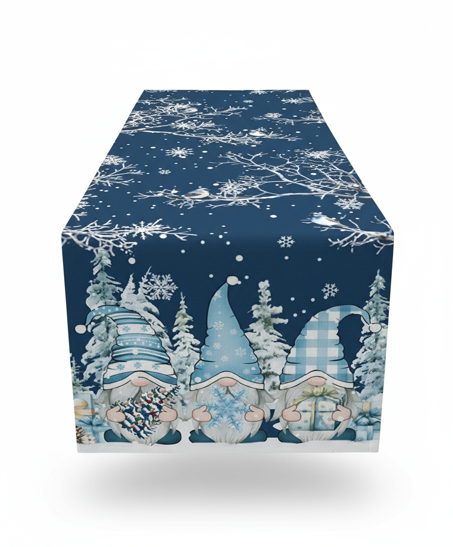 Weihnachtlicher Tischläufer Schneeflocken | Festliche Dekoration