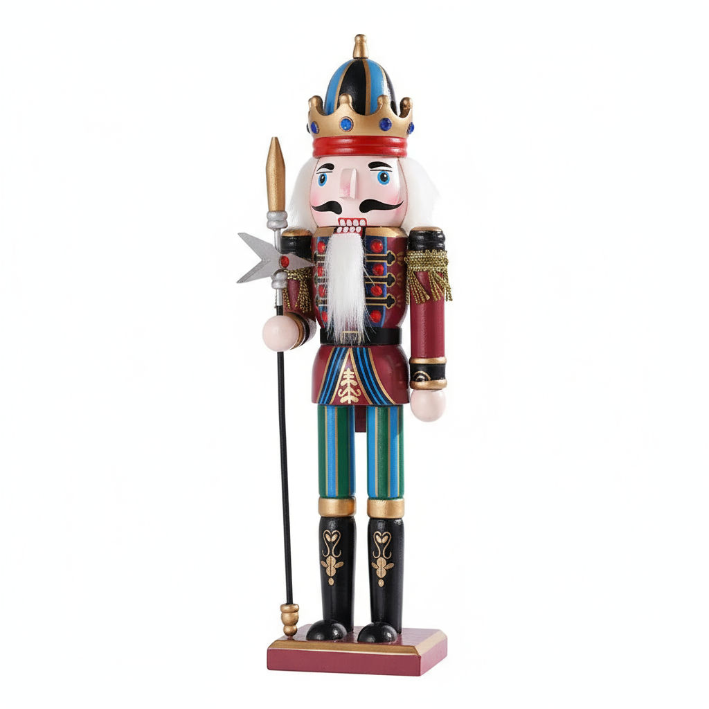 Nussknacker Soldat | Weihnachtsdekoration 30 cm Holz Bunt