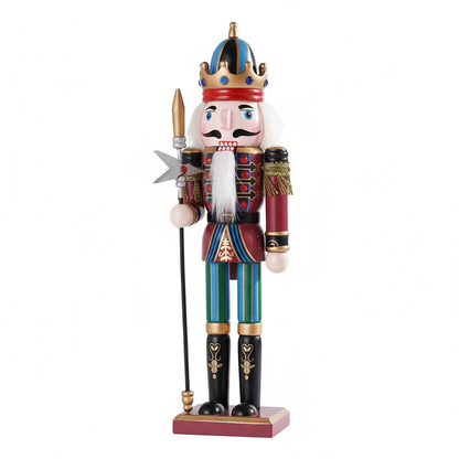 Nussknacker Soldat | Weihnachtsdekoration 30 cm Holz Bunt