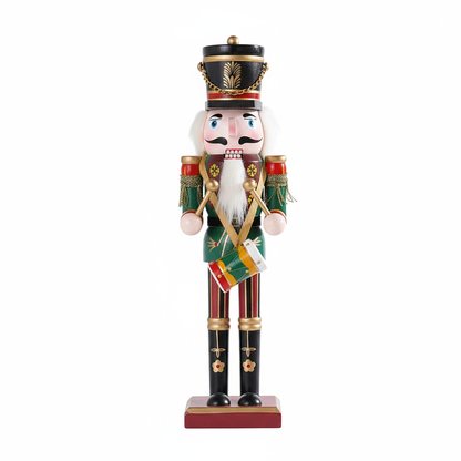 Nussknacker Soldat | Weihnachtsdekoration 30 cm Holz Bunt