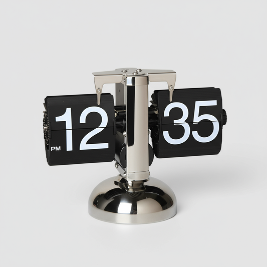 Orologio flip minimalista con cambio automatico