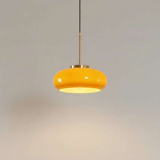 Hailie | Modern Pendelleuchte aus Glas in Brotform